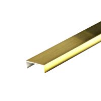 П-образный профиль из нержавеющей стали (под латунь) матовое