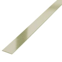 Полоса декоративная из нержавеющей стали  (под латунь) матовое 